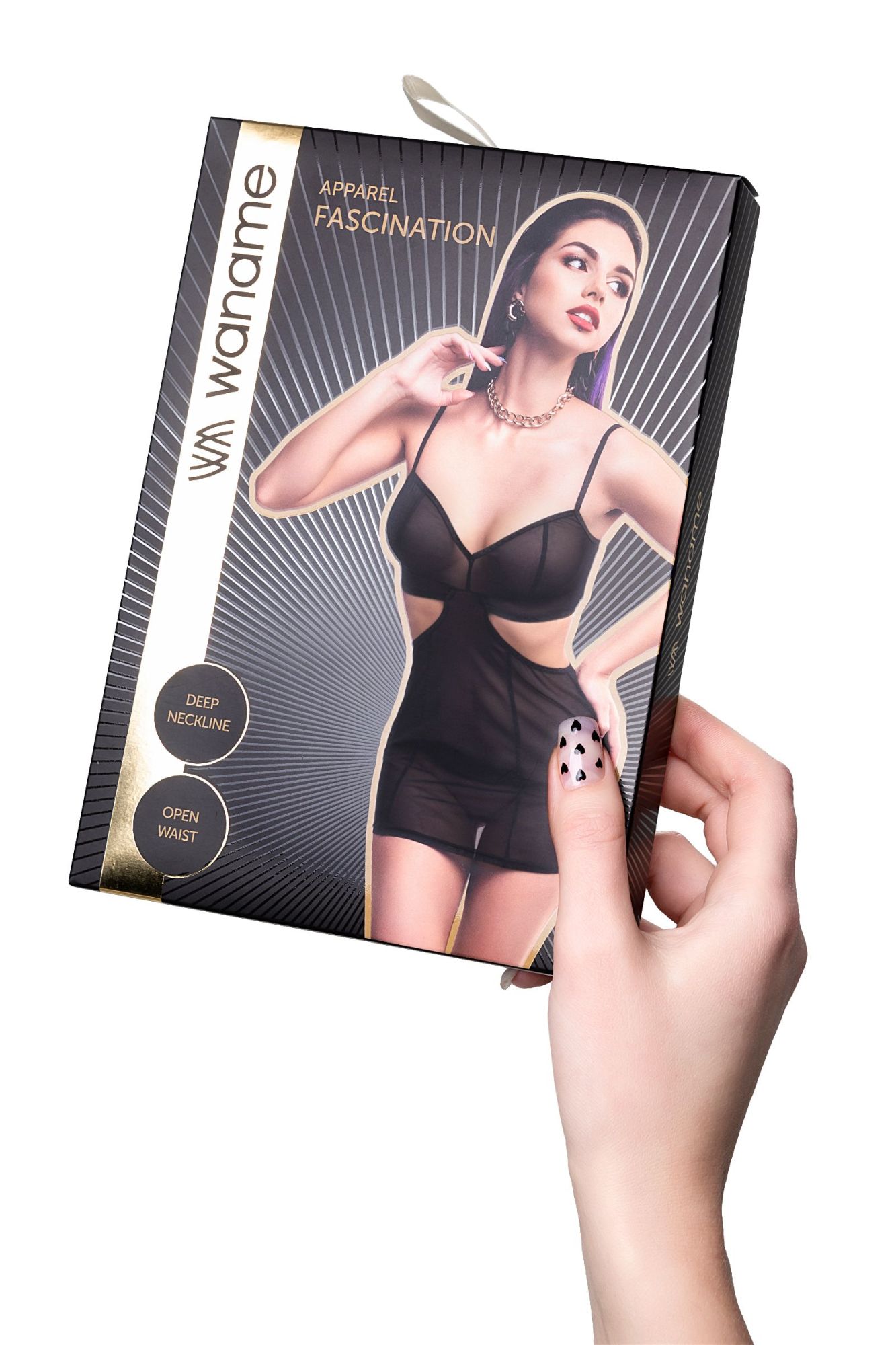 Эротическое комбинация waname fascination черная (54-56) в 