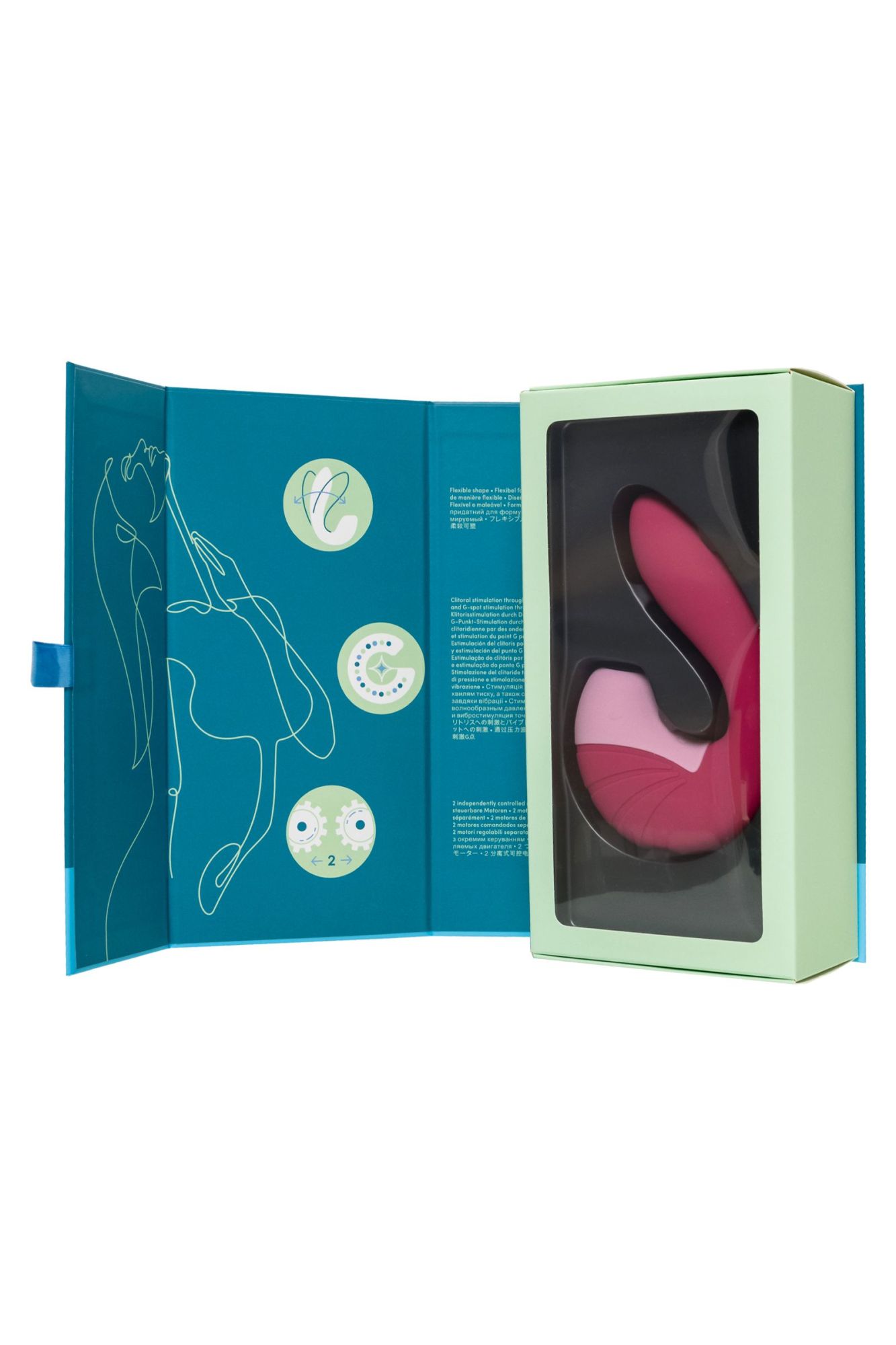 вибратор satisfyer supernova, с вакуум-волновым стимулятором, силикон, красный, 16,9 см в 