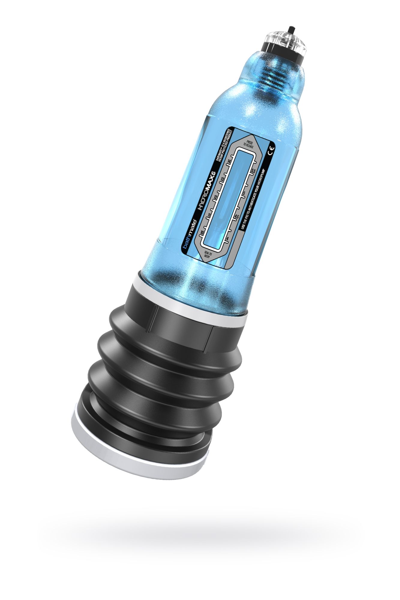 помпа для пениса bathmate hydromax5, abs пластик, голубая, 26 см (аналог hydromax x20) в 