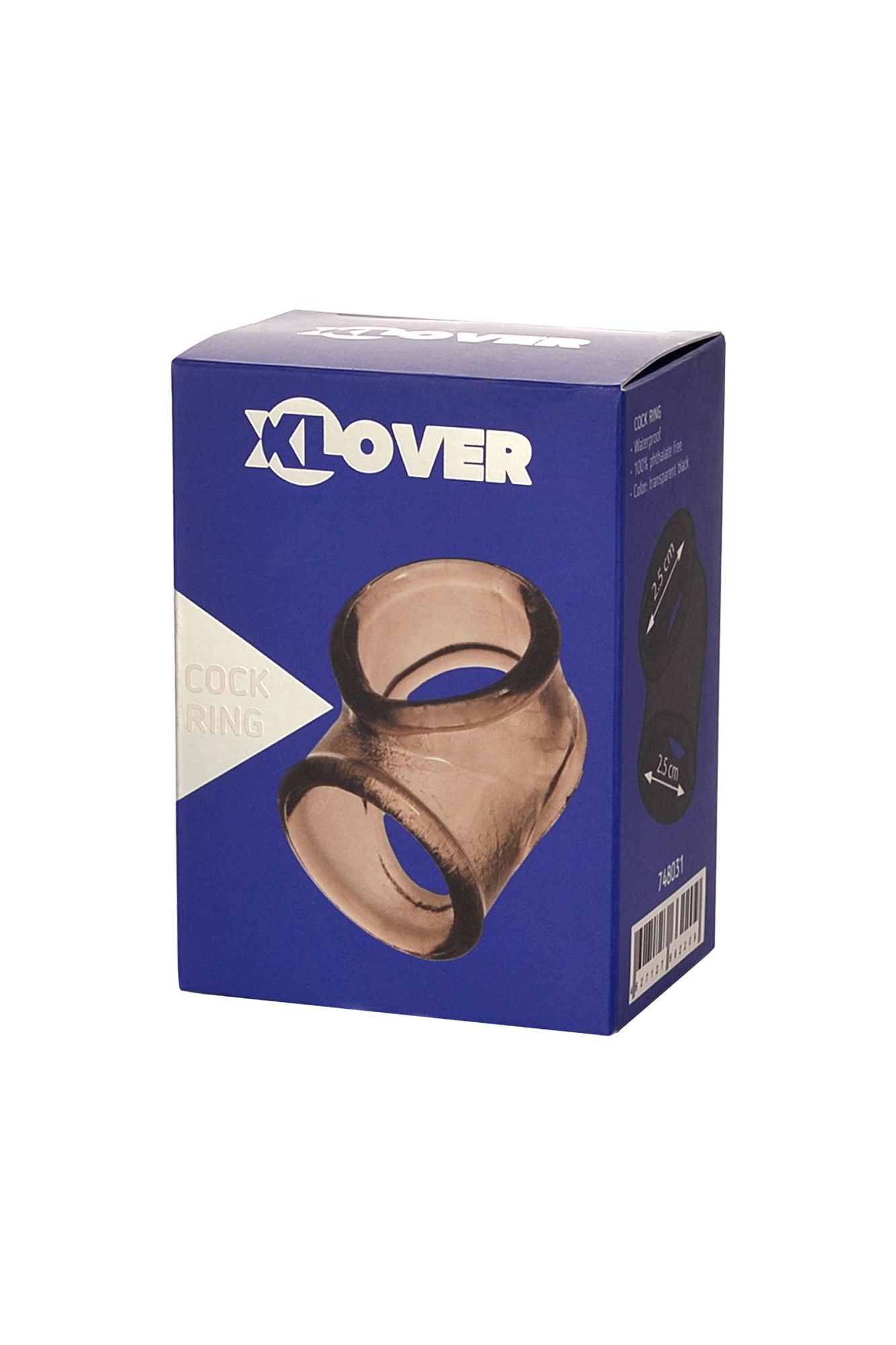 эрекционное кольцо на пенис toyfa xlover, термопластичный эластомер (tpe), черный, 3,5 см в 