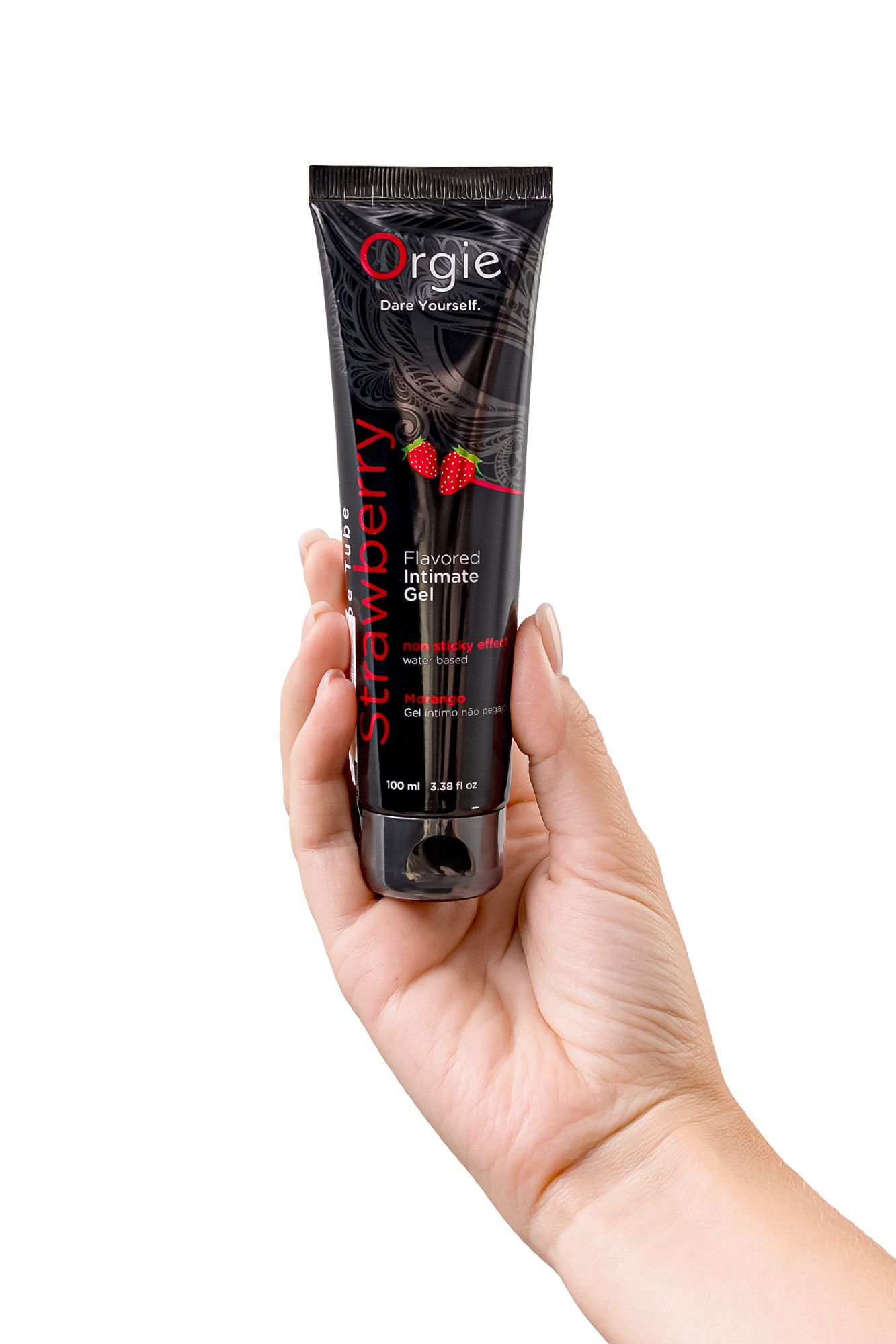 интимный гель orgie lube tube, водная основа, с клубничным вкусом, 100 мл в 