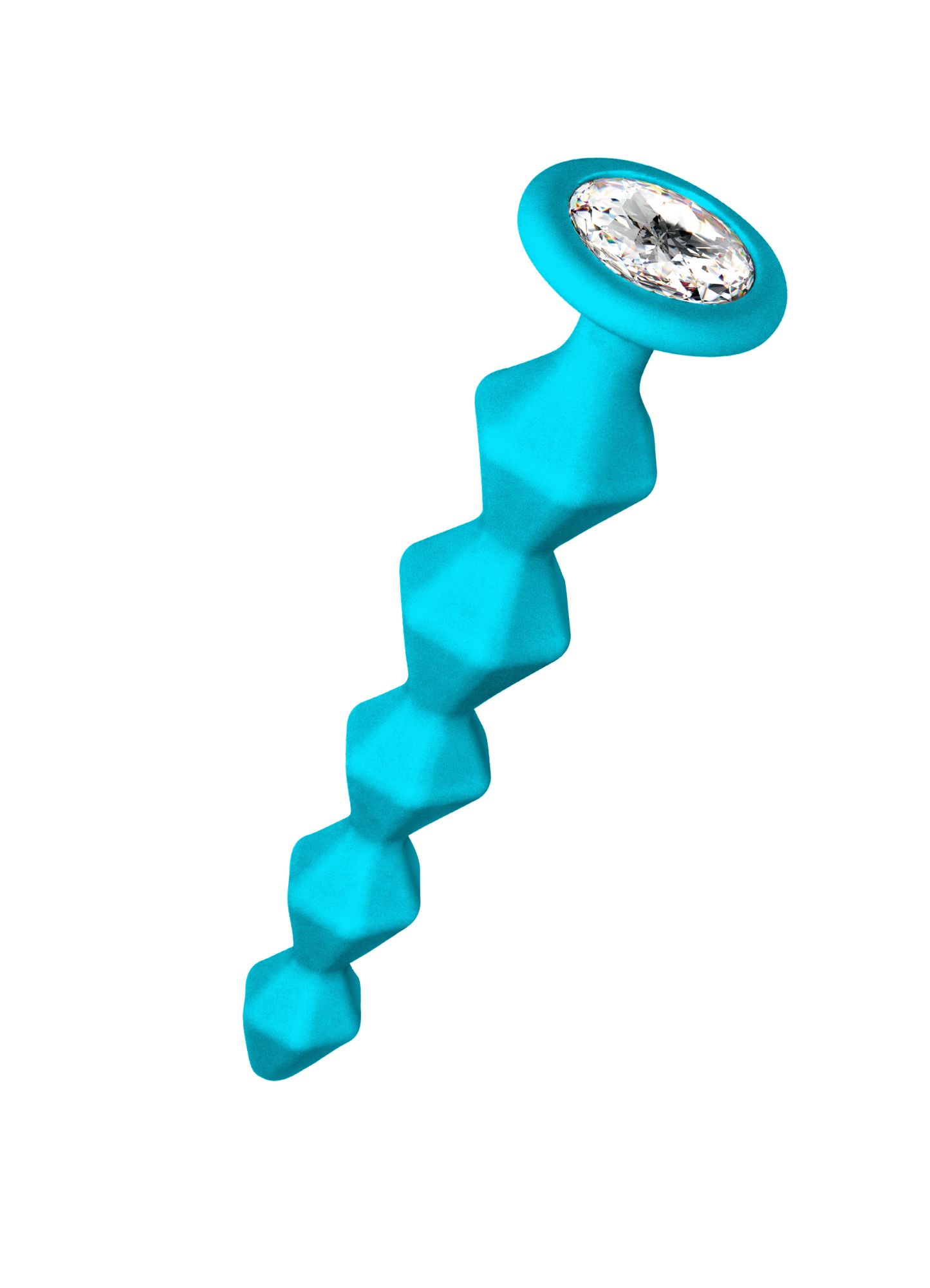 анальная цепочка с кристаллом emotions buddy turquoise 1400-02lola в 