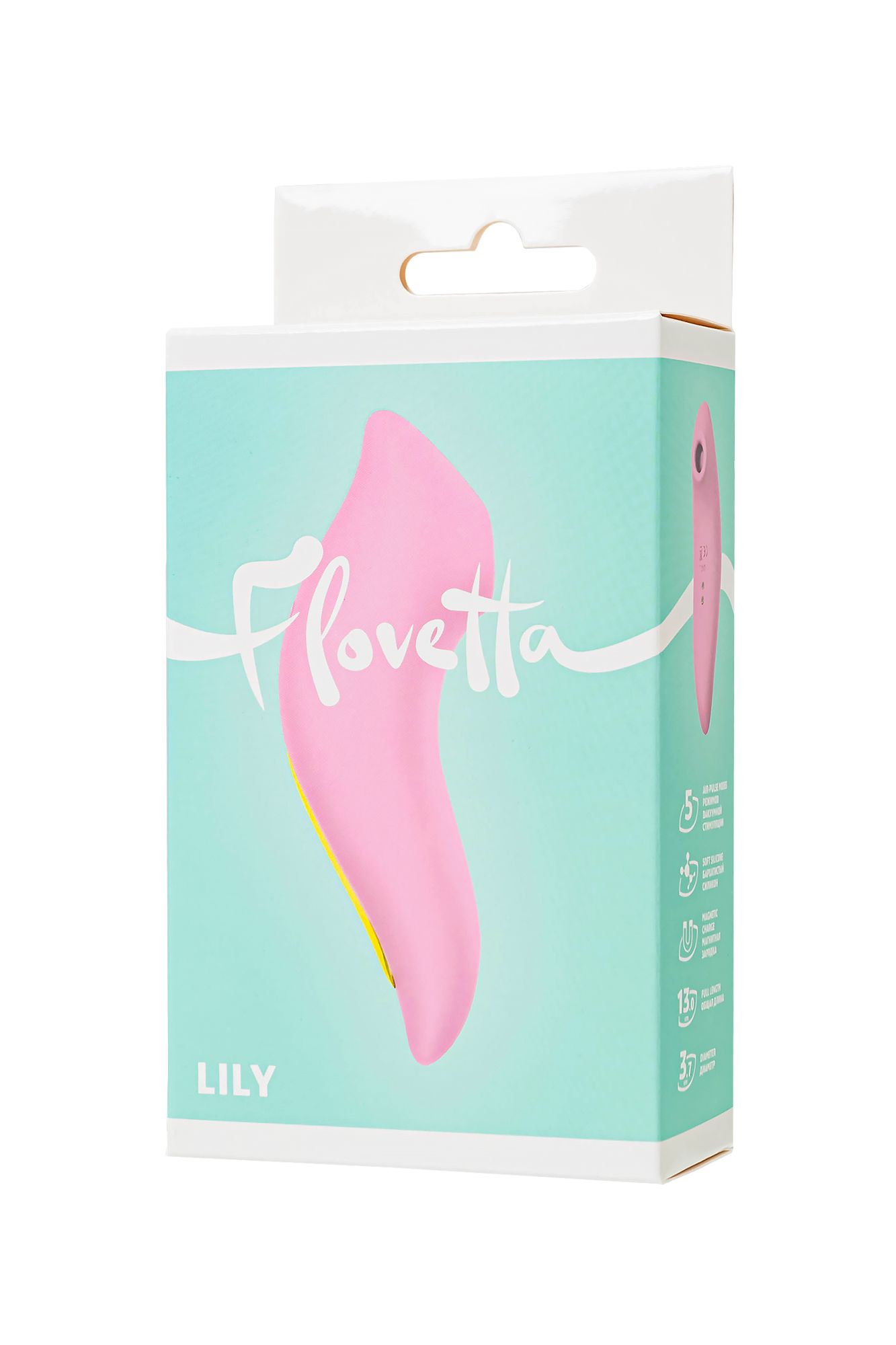 вакуумный стимулятор flovetta lily, силикон, розовый, 13 см в 