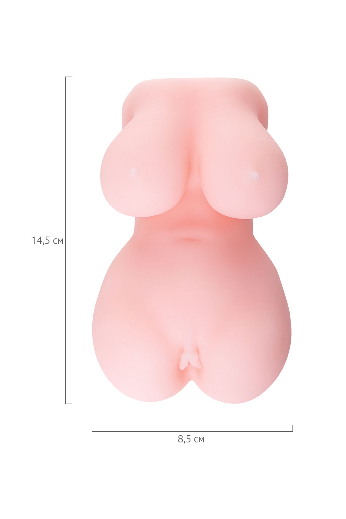 мастурбатор реалистичный toyfa juicy pussy babycakes, tpe, телесный, 14,5 см в 
