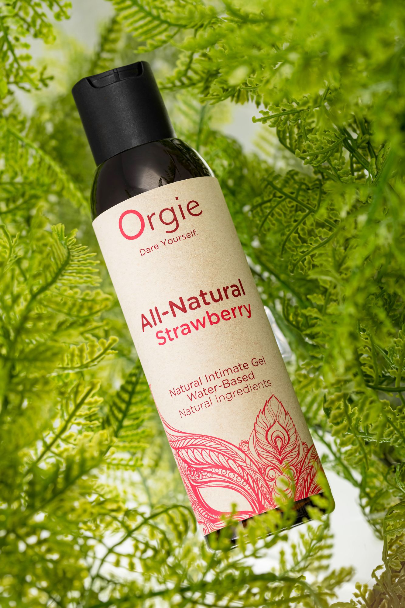 интимный гель orgie all - natural strawberry на водной основе, 150 мл в 