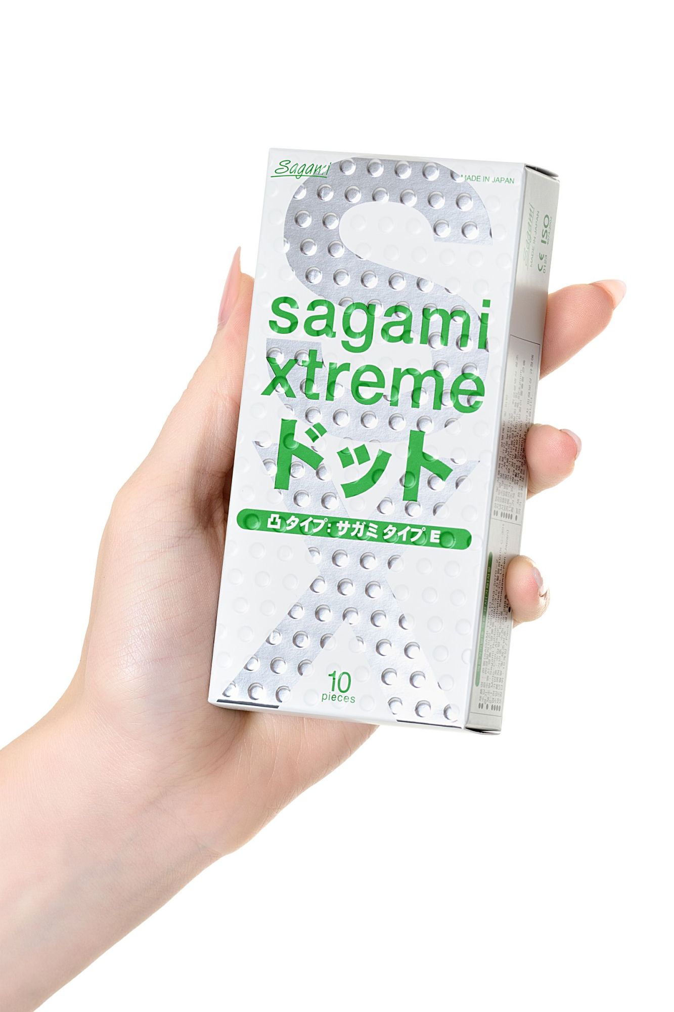 презервативы sagami, xtreme, type-e, латекс, 18,5 см, 5,2 см, 10 шт. в 