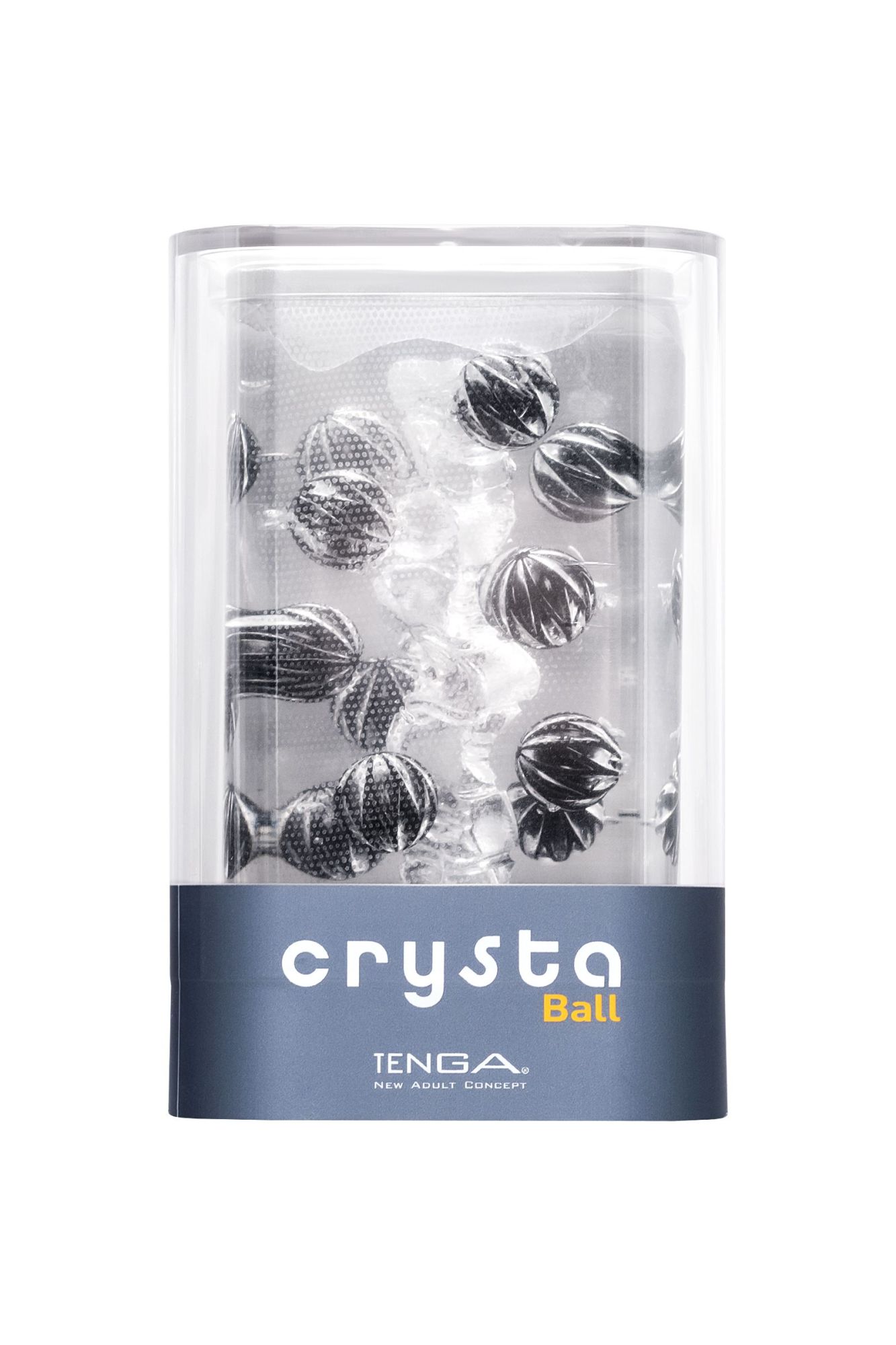 нереалистичный мастурбатор tenga crysta ball, tpe, прозрачный, 15,5 см в 