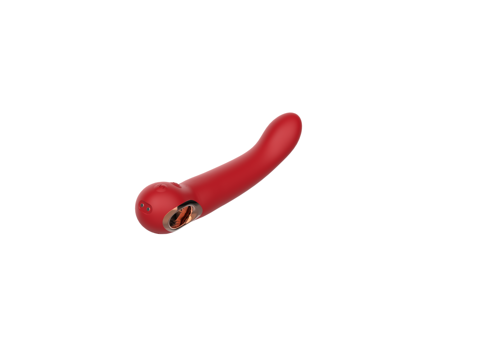 силиконовый вибратор с магнитным зарядным устройством sw3042red в 