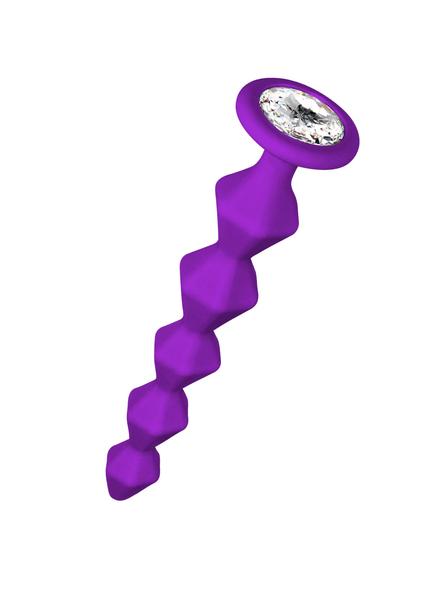 анальная цепочка с кристаллом emotions buddy purple 1400-03lola в 