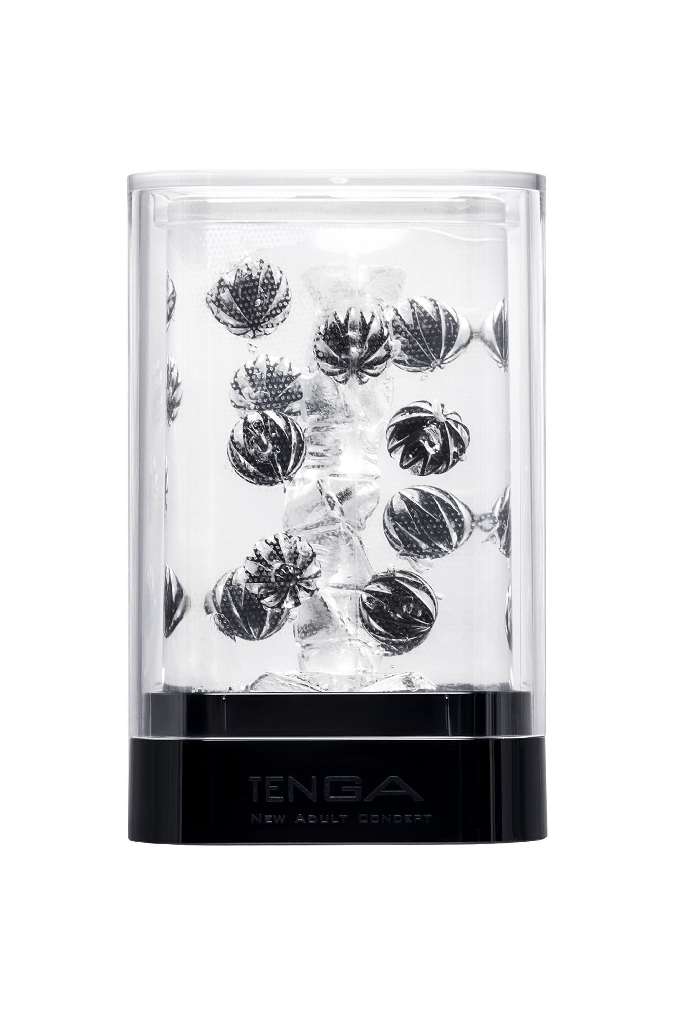 нереалистичный мастурбатор tenga crysta ball, tpe, прозрачный, 15,5 см в 