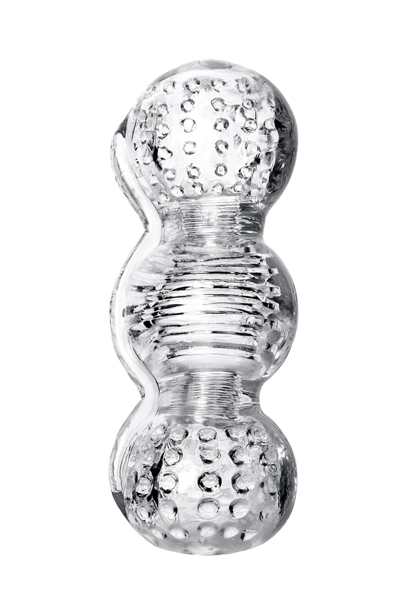 мастурбатор нереалистичный lingam by toyfa rashmi, tpe, прозрачный, 15,5 см в 