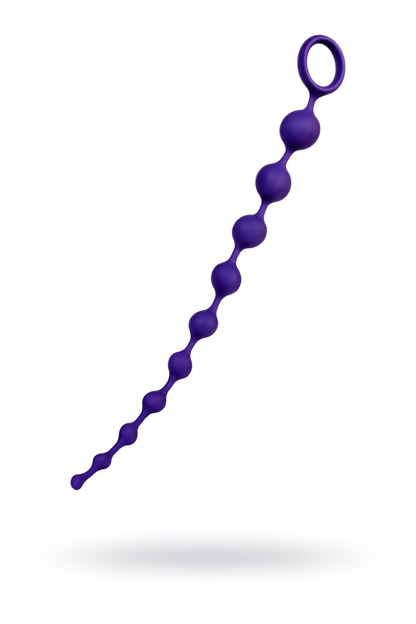 анальная цепочка todo by toyfa grape, силикон, фиолетовая, 35 см, ø 2,7 см в 