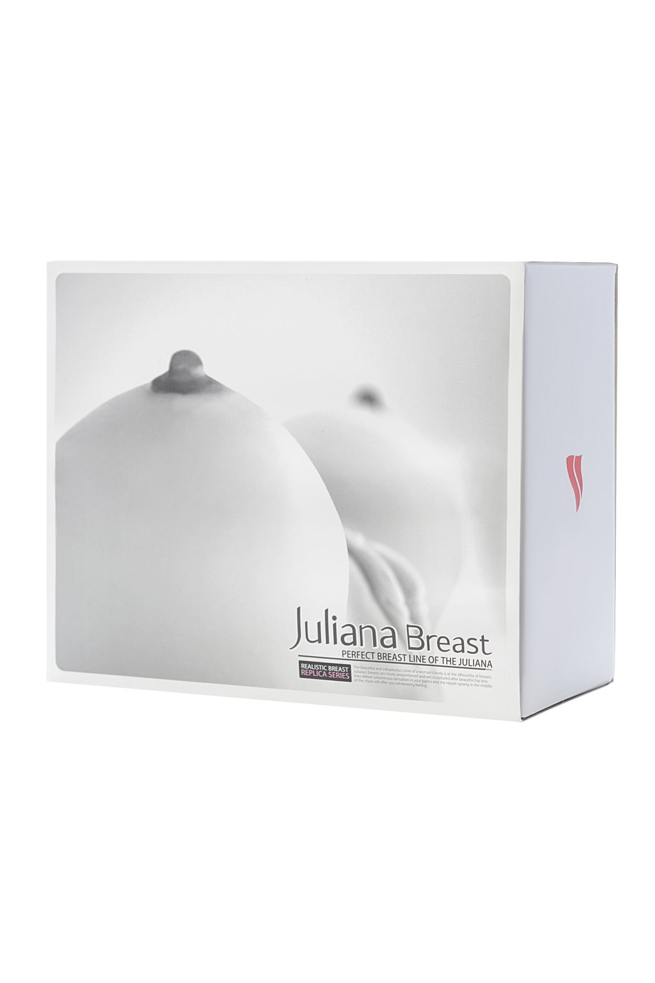 мастурбатор реалистичный kokos juliana breast с вибрацией и ротацией, tpr, телесный, 20 см в 